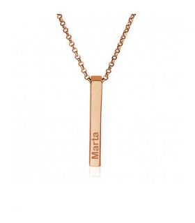 Memory choker with 18Kt  Rose gold plating.